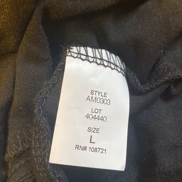 Anistar brand large black short sleeve top with back out - Picture 6 of 6